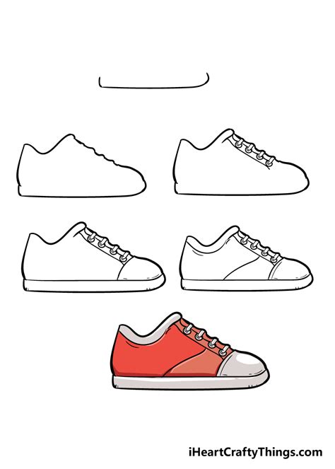 easy drawing of a shoe.